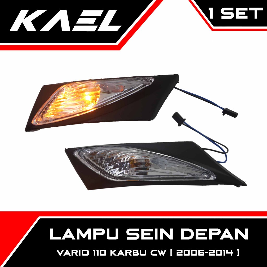 IND Onderdil WIN Lampu Sein Depan Assy Vario 110 2006-2014 Lama Old CW Sen Ritting Riting Retting Reting Sign