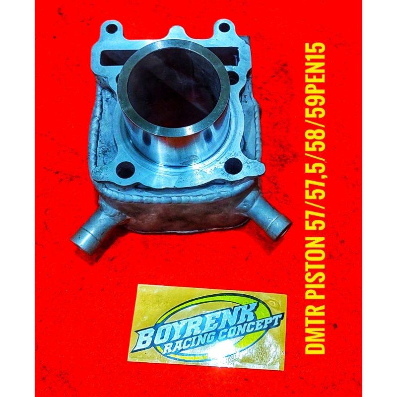 CYLINDER BLOK MIO SPORTY/MIO 5LW DMTR LUAR LINER 63/65MM CUSTOME RADIATOR -BOYRENK RACING