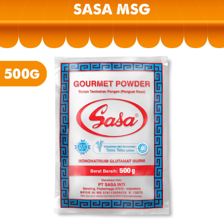 

Sasa motto 500 gram // Sasa Bahan tambahan pangan (Penguat rasa)