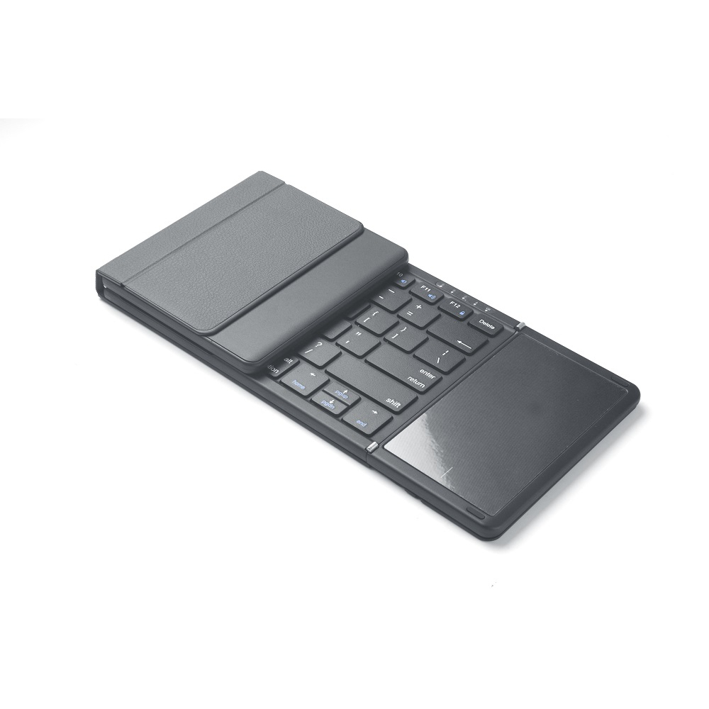 B099T - Universal Folding Portable Bluetooth Keyboard with Touchpad - Keyboard Bluetooth Lipat dengan Touchpad