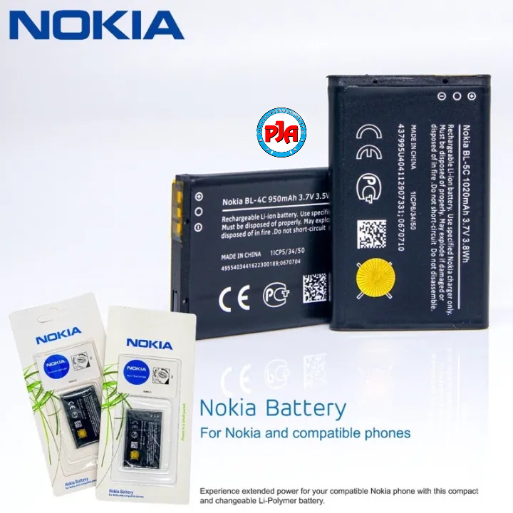 Baterai Batre Batrai Battery Nokia BL 5C Original