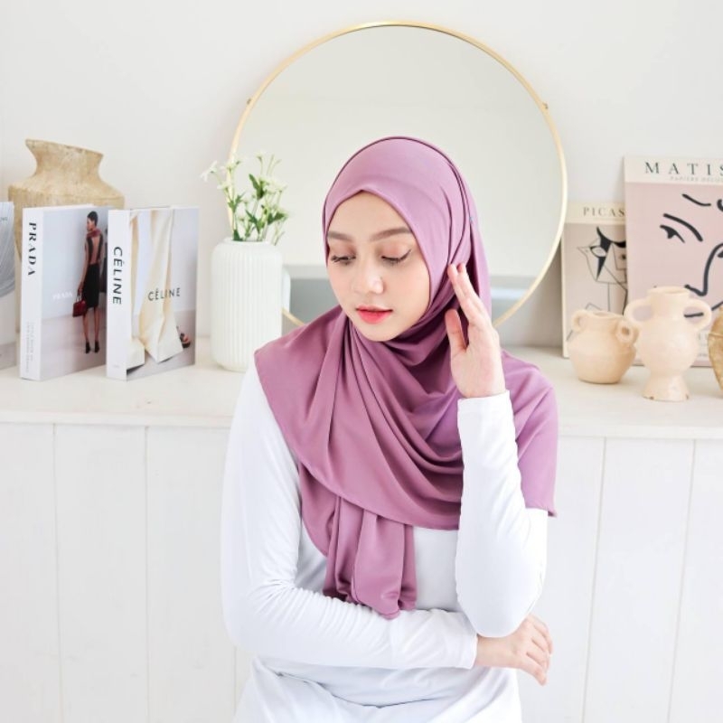 Azzahra Hijab - Kerudung Pashmina instan - Sheila Hijab Kerudung Instan Bahan Jersey