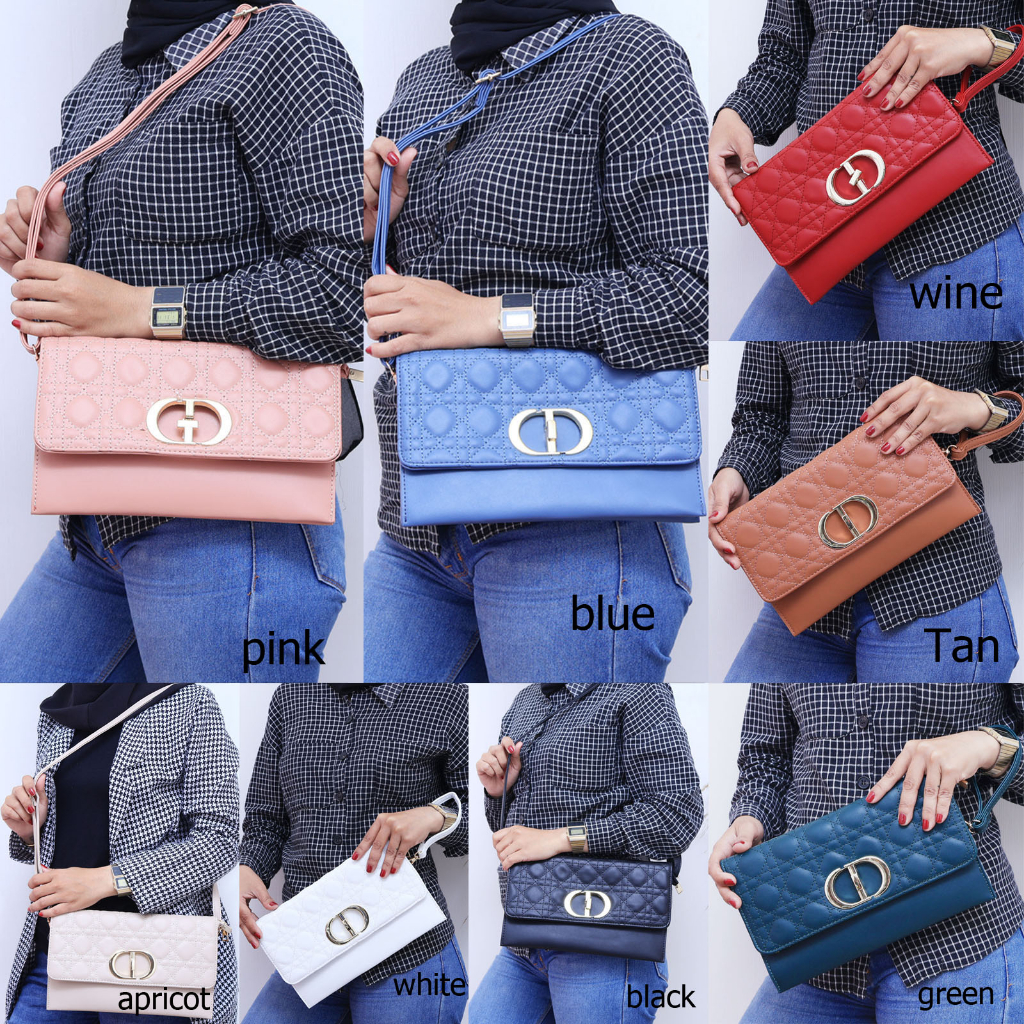 [ NEW ] Tas Clutch Wanita D!OR 68031 - SNR  Size 27cm