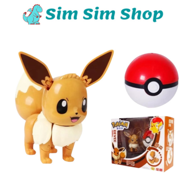 

Figure Promo Deformation Berkualitas Original Toy Pokeball Pokemon Mainan Anak Eevee