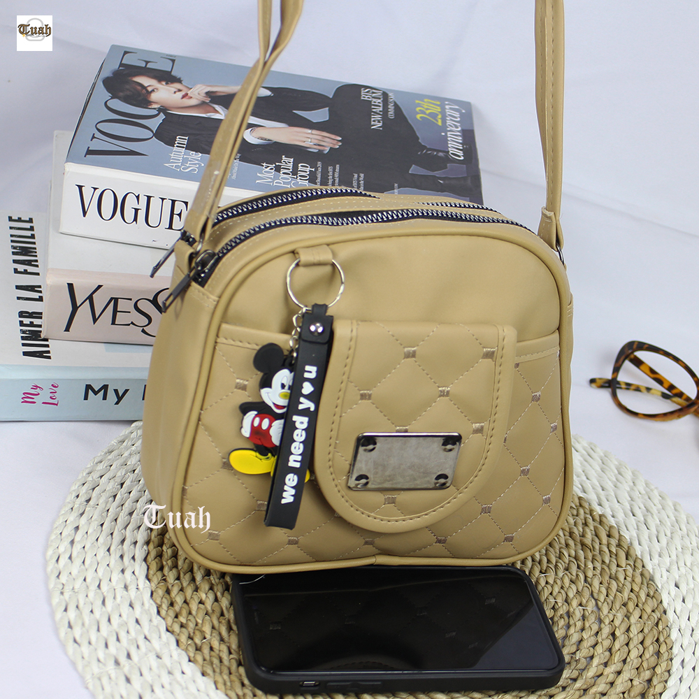 TUAH SLIMBAGS HARGA GROSIR / Tas Selempang 3 Ruang Series High quality IW - 36 / Tas Selempang Wanita / Tas Wanita Ala Korean Style / Tas Wanita Terbaru Kekinian &amp; Terlaris 2023