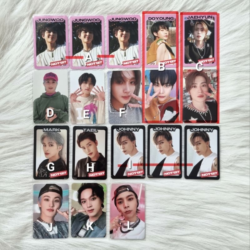 NCT 127 Trading Card Ay-yo A B TC ayyo mark haechan jungwoo doyoung jaehyun johnny taeil