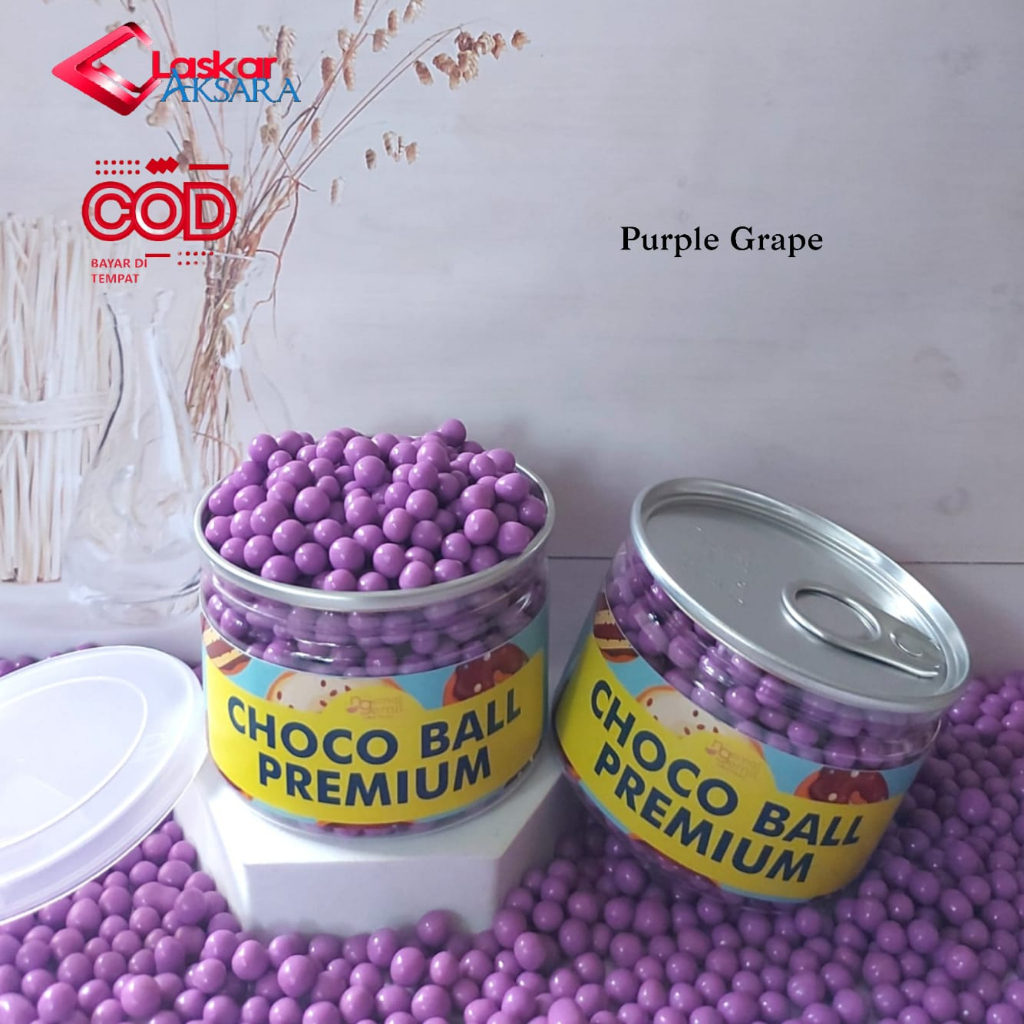 

Can - Chocoball Purple Sprinkle Bola Rasa Buah Topping Kue Donut Bolu / Premium