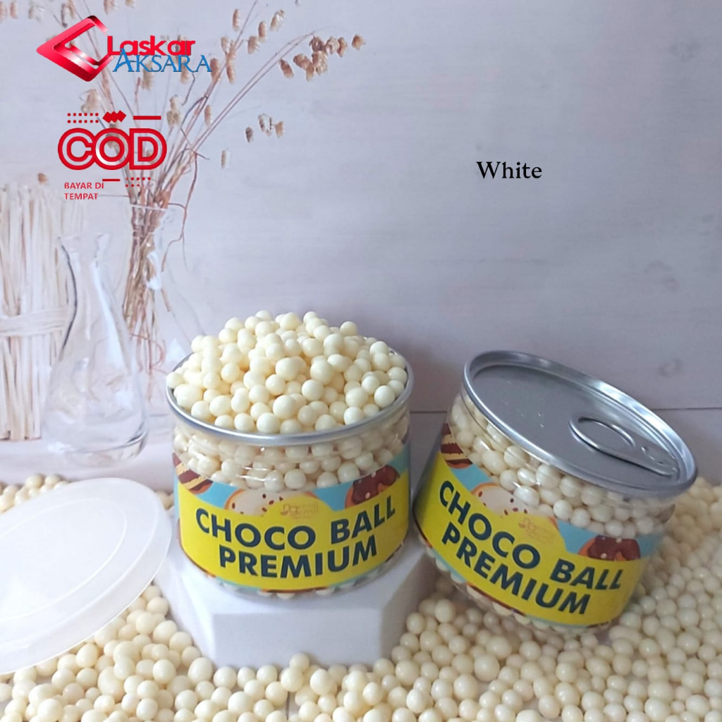 

Can - Chocoball White Sprinkle Bola Rasa Buah Topping Kue Donut Bolu / Premium