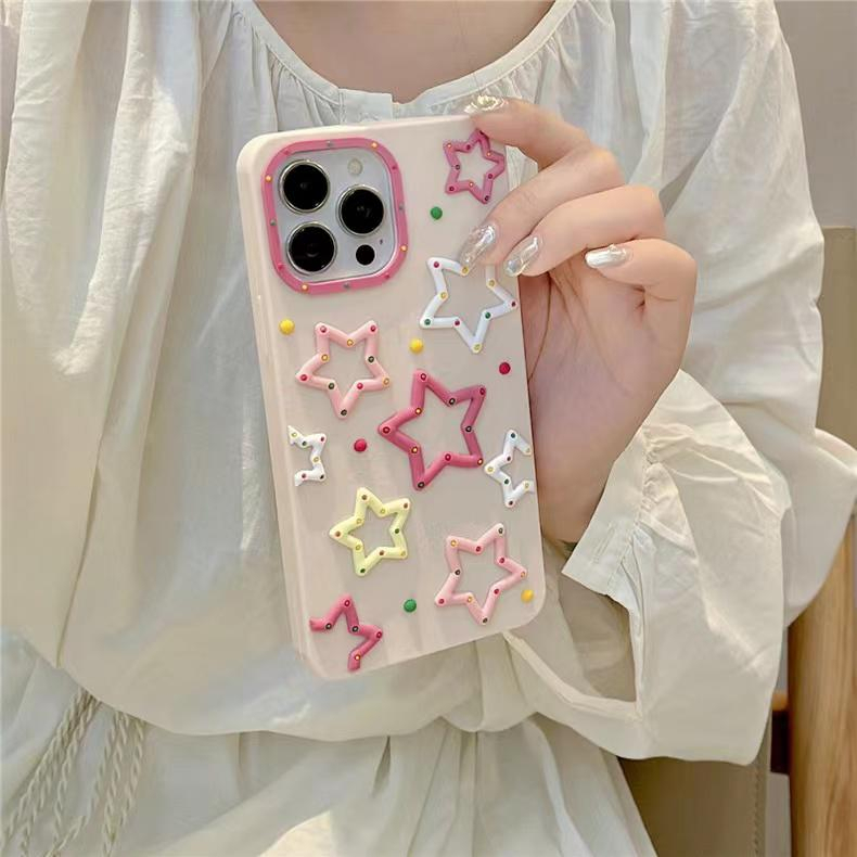 Soft Case Motif Bintang Lucu untuk Iphone X XR XS 11 12 13 14