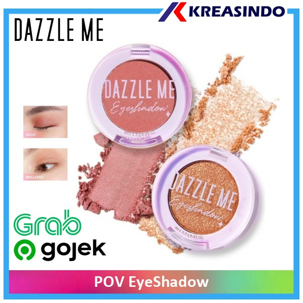 DAZZLE ME POV Eyeshadow | Long Lasting Pigmented Matte Eye Makeup 6 Colors Murah Glitter Eyeshadow BPOM