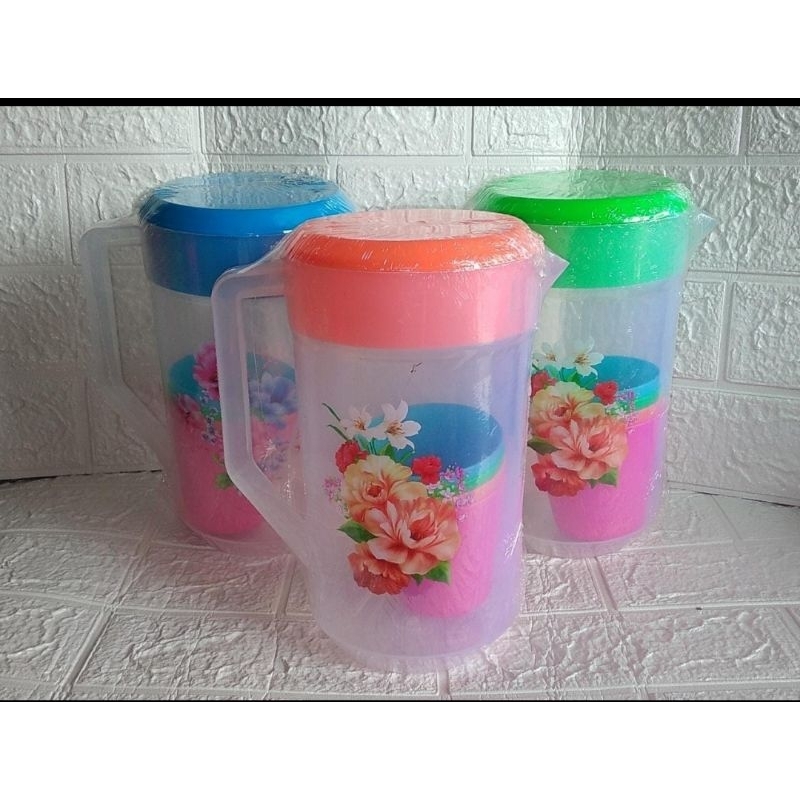 Teko set gelas plastik