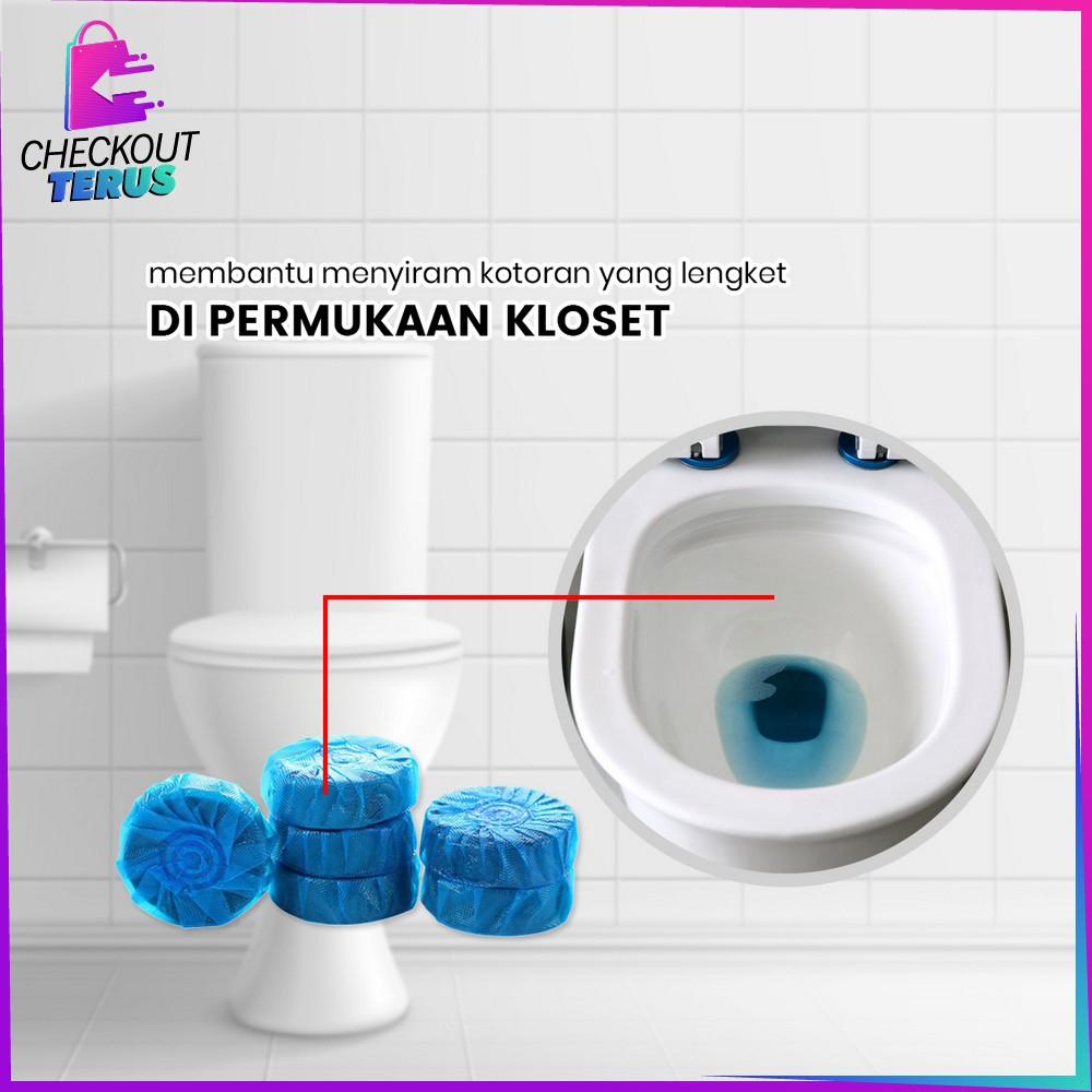 CT C856 Tablet Biru Pembersih Toilet Kloset Cleaner Anti Kuman dan Bau Penyegar Pewangi WC Penghilang Bau Toilet Praktis