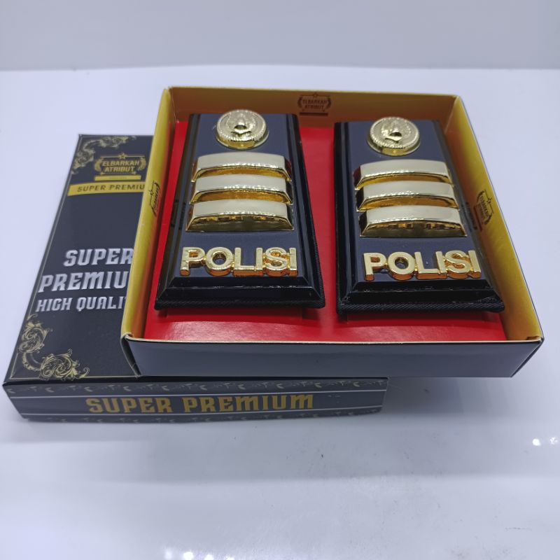 PANGKAT POLISI PDH IPDA / IPTU / AKP FUL AKRILIK DOVE / TANDA PANGKAT PERWIRA POLRI #1