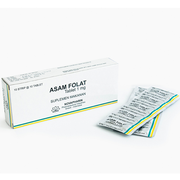Asam Folat 1mg Nova / Folic Acid 1mg Nova - Folic Acid 1000mcg / Vitamin Ibu Hamil