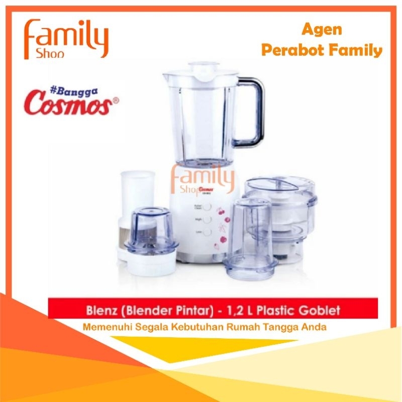 BLENDER COSMOS CB 802 / CB802 (PLASTIK / BLENDER 4 IN 1 / 1,2 LITER)