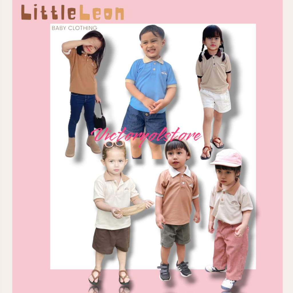 KAOS KERAH POLO BABY DAN KIDS BAHAN KATUN ADEM UNISEX