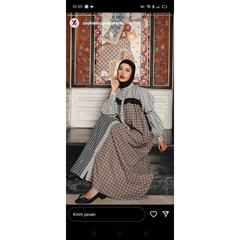 Zaskia Sungkar layla dress brick PL