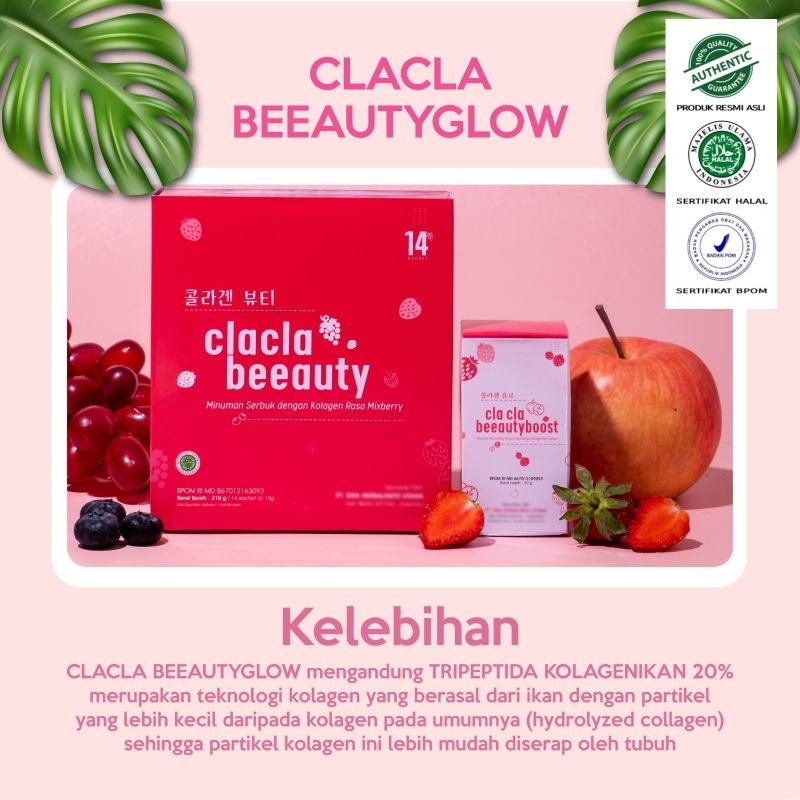 PAKET Clacla Kolagen dan clacla booster