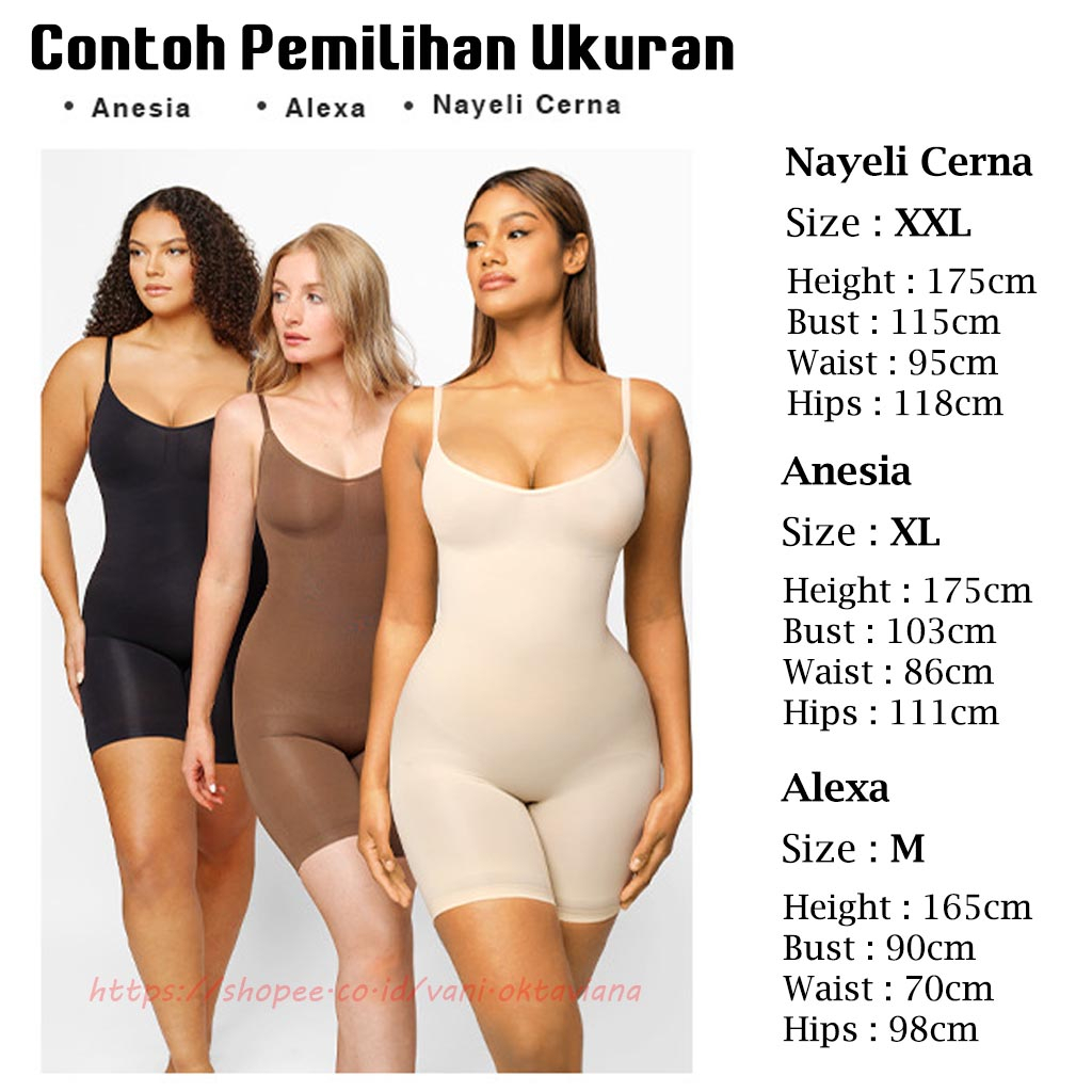 Bodysuit Wanita Korset Shapewear Korset Full Body Korset Pelangsing Badan Uk M-4XL | Body Sclupting