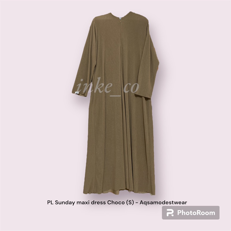 preloved Aqsa Sunday maxi Choco (S) - Aqsamodestwear