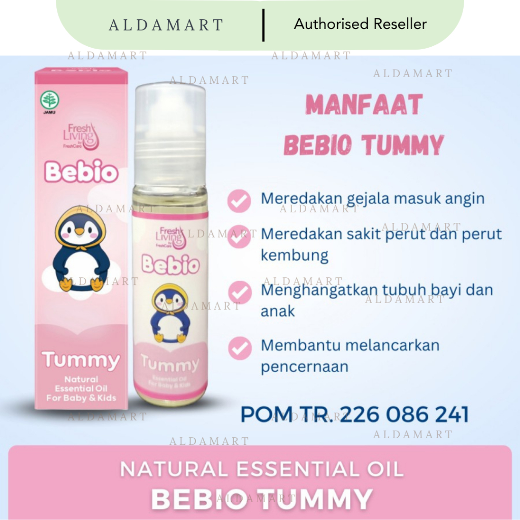 Freshliving Bebio By Fresh Care Essential Oil 9ml - Flu Pilek Batuk Gatal Perut Kembung Bayi Anak