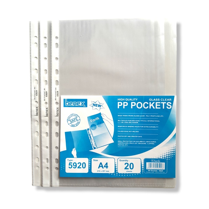 

BENEX Document Pockets 5920 A4 [ PACK ]