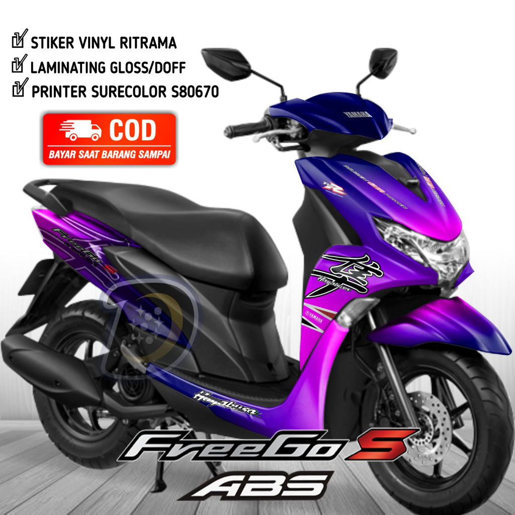 Decal Stiker Freego Striping Yamaha Freego Stiker Variasi Yamaha Freego Hayabusa Bunglon