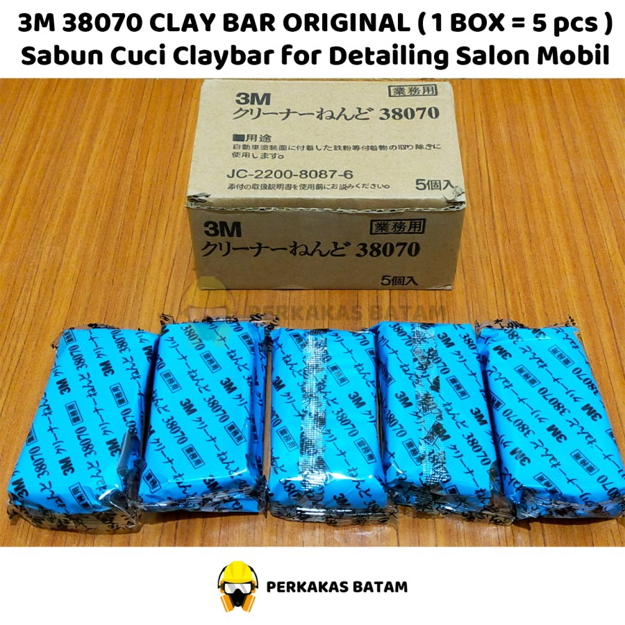 3M Clay Bar ORIGINAL Sabun Cuci Claybar Detailing Salon Mobil Sabun Pencuci Motor Mobil