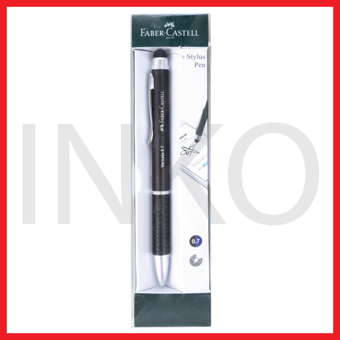 

FABER CASTELL PEN VERNATE 0.7 BLACK BARREL BLACK BLUE INK