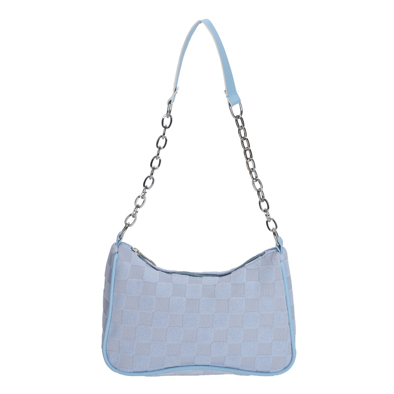 BELLE Shoulder Bag Checkerboard Chain Tas Bahu Mini Kecil Fashion Kondangan Konser Wanita Korean Rantai Kotak Lucu Style Aesthetic Chikoisme