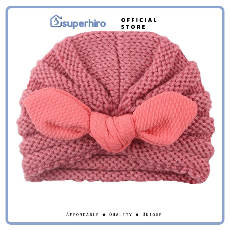 Top Knot Baby Headband - Headband Bayi - Turban Bayi Rajut Knitting