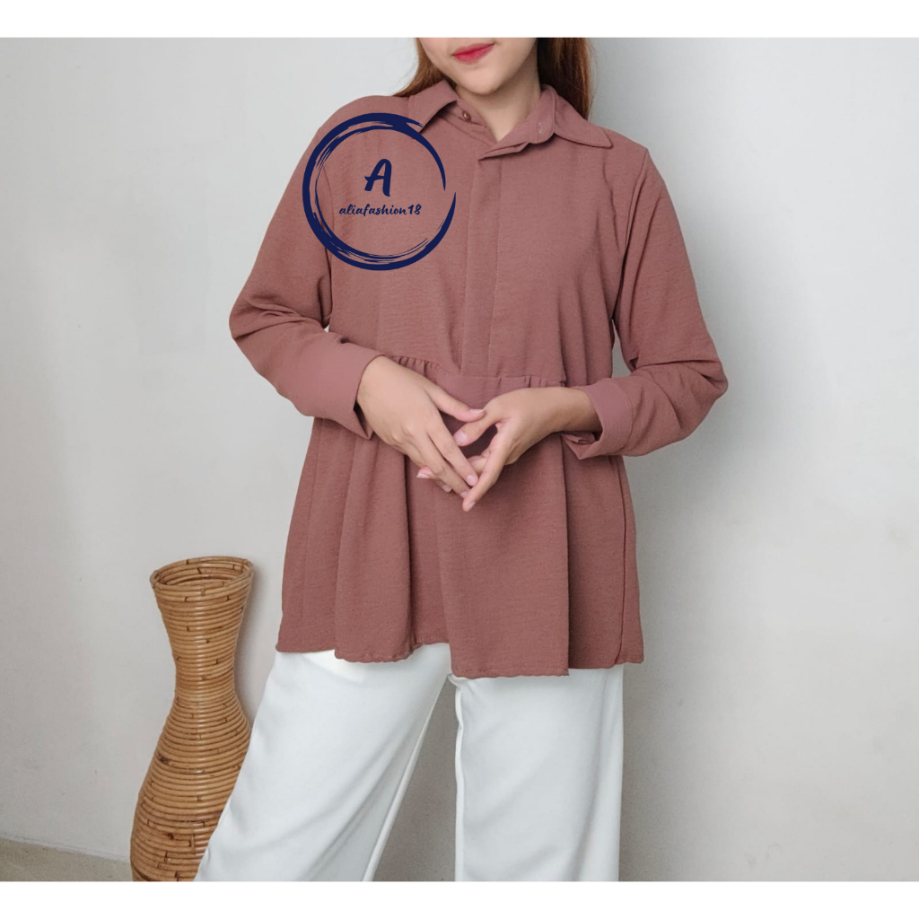BLOUSE CALISTA / BLOUSE WANITA / BLOUSE LENGAN PANJANG