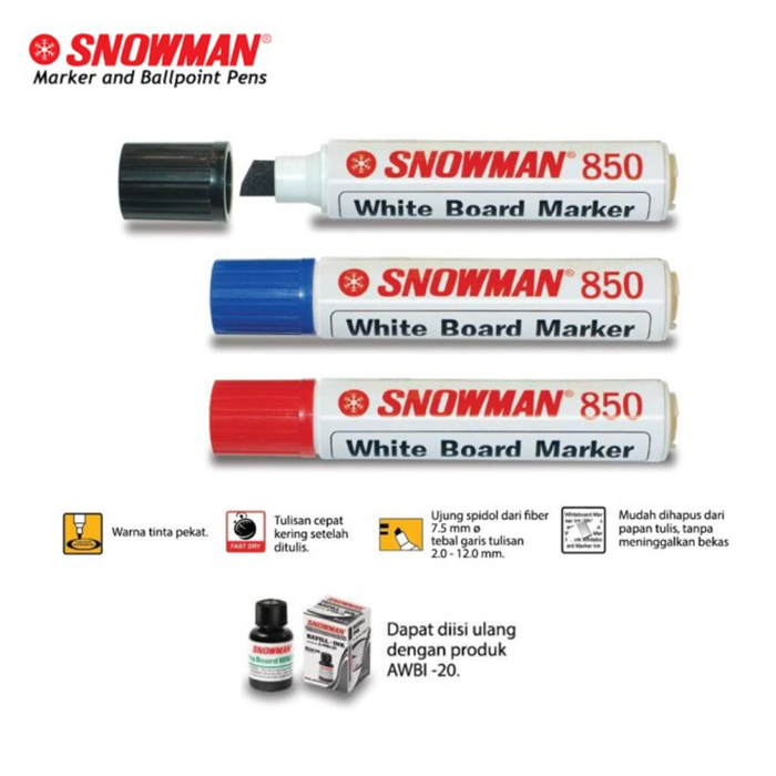 

Spidol Jumbo Whiteboard Snowman ABG-850
