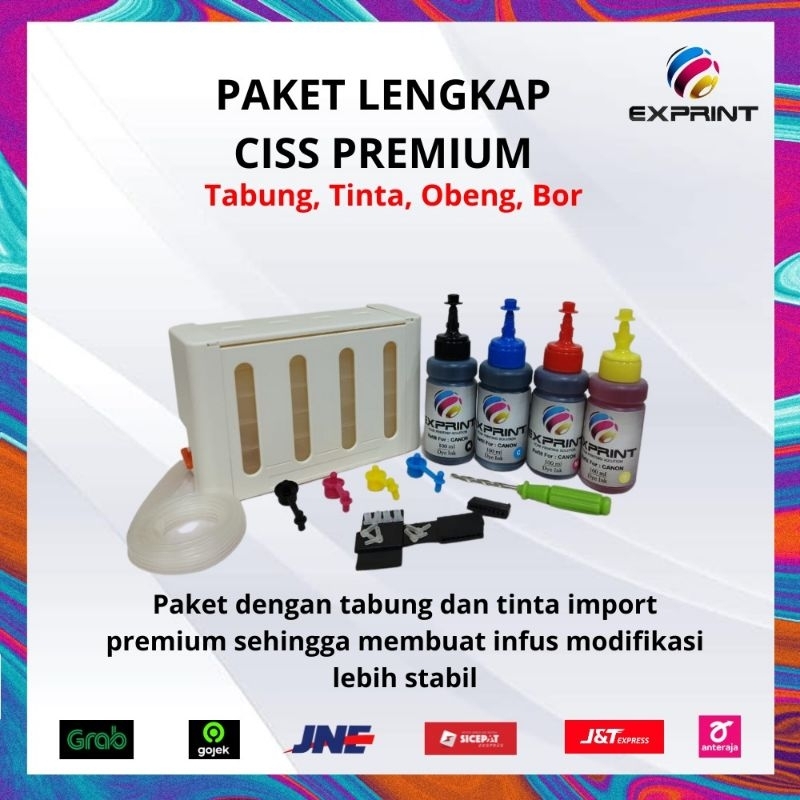 Tabung Infus Box+Tinta Exprint 4 Warna