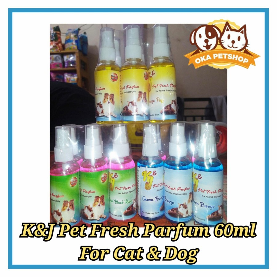 K&amp;J Pet Fresh Parfum for Cat &amp; Dog 60 ml