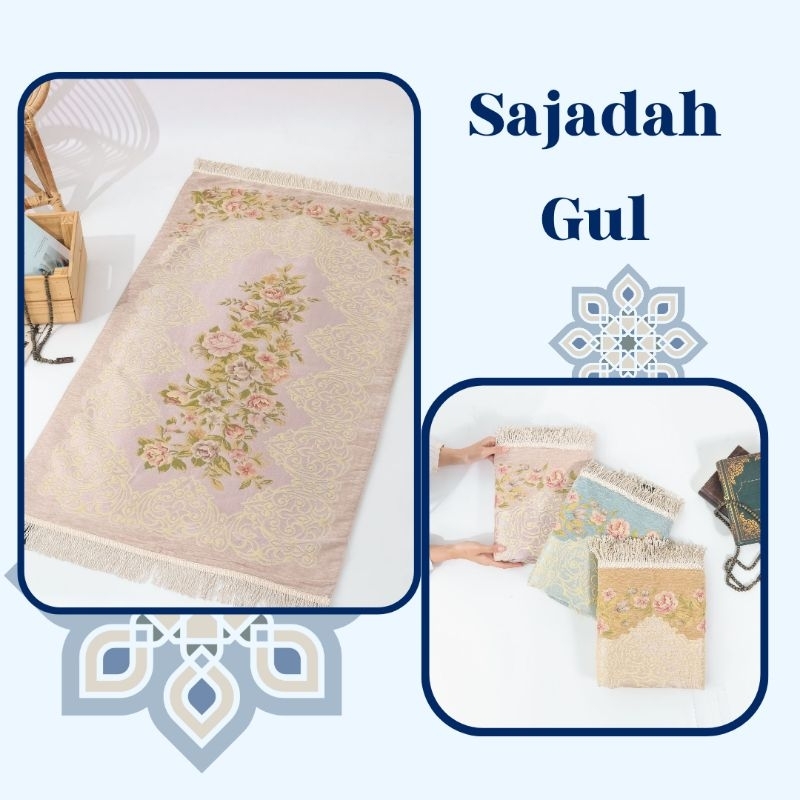 Sajadah Turki | Sajadah Gul | Sajadah Turki Mewah | Hampers Sajadah | Kado Sajadah | Sajadah cantik 