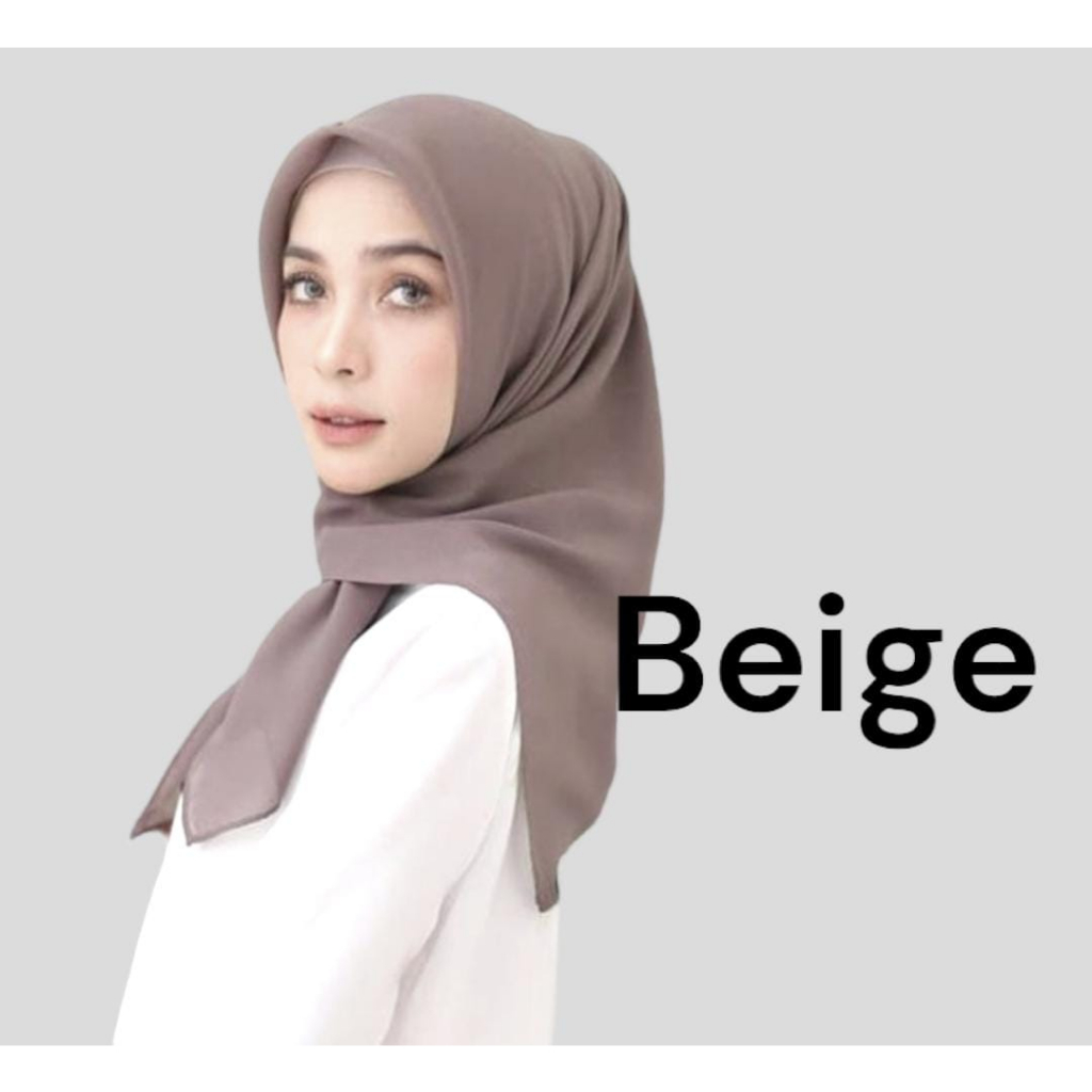 Hijab Segiempat Bella Square PART. II  Pollycotton Jahit Neci Anti Letoy 100% - Kerudung Segiempat Murah