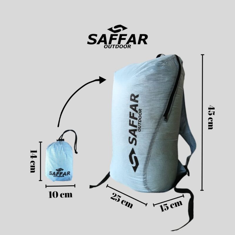 tas lipat eco pack saffaroutdoor tas ultralight tas sepeda tas hiking