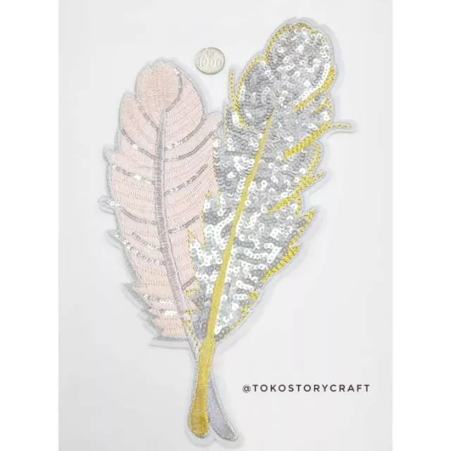 IRON PATCH BIG FEATHER | EMBLEM BULU