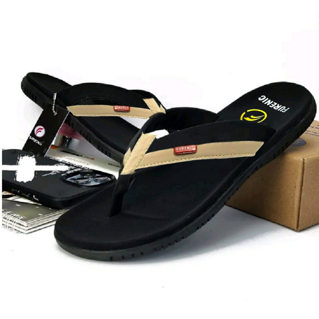 Sandal Pria Jepit Distro dewasa Sendal Japit Cowok Kekinian Original Furenic