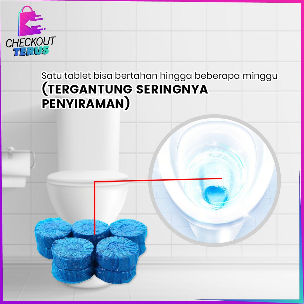 CT C856 Tablet Biru Pembersih Toilet Kloset Cleaner Anti Kuman dan Bau Penyegar Pewangi WC Penghilang Bau Toilet Praktis