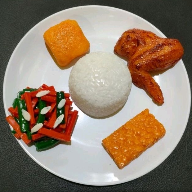 Replika makanan/dummy makanan /Replika maianan / Replika display makanan (paket 4)