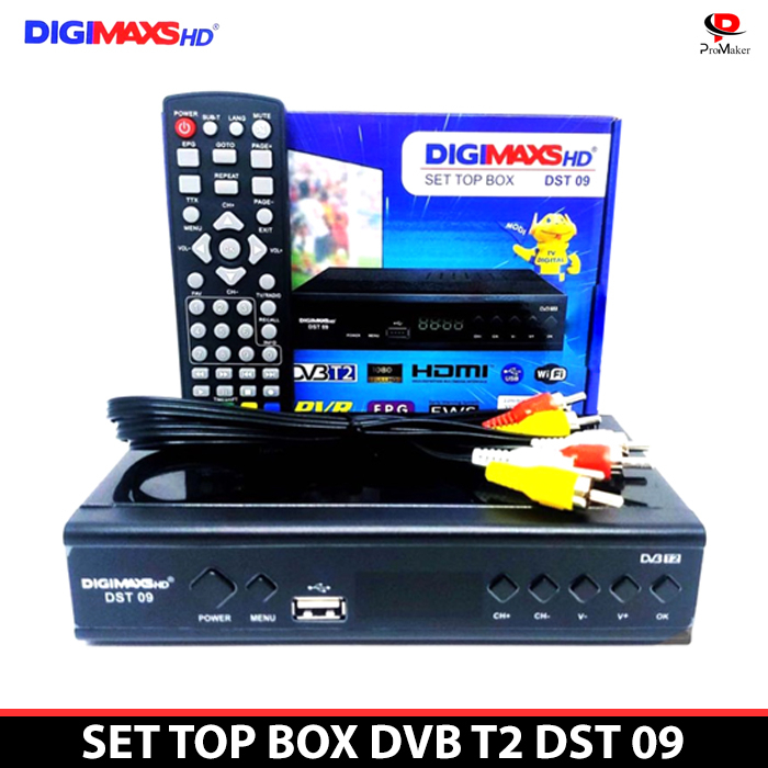 Set Top Box DVB T2 Digimaxs DST 09 STB Digital Full HD 1080p Original