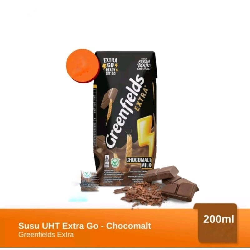 

SUSU GREENFIELDS UHT EXTRA GO CHOCOMALT 200 ML