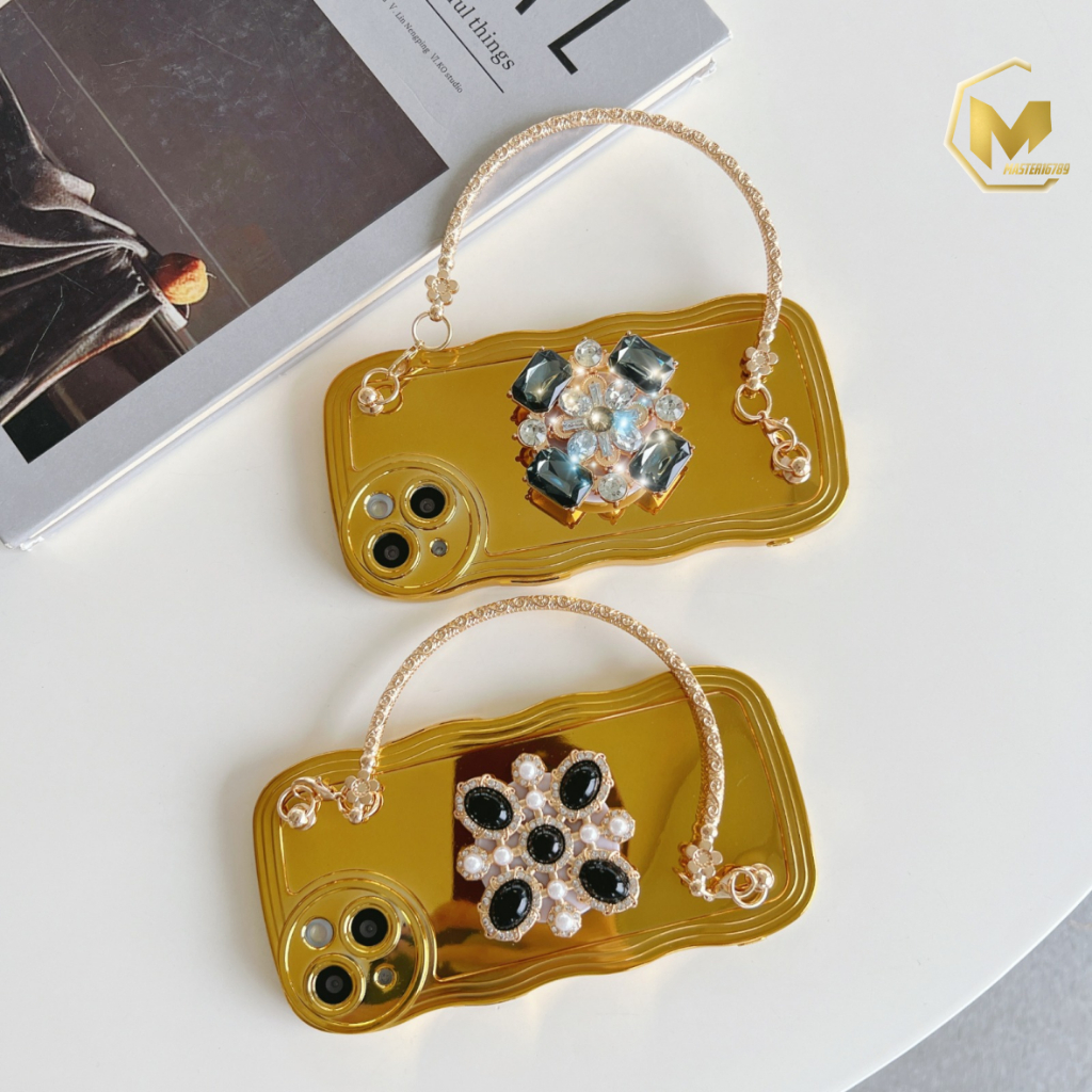 CASE WAVE MODEL TAS JINJING POPSOCKET 3D STAND GOLD FOR OPPO A17 MA4602