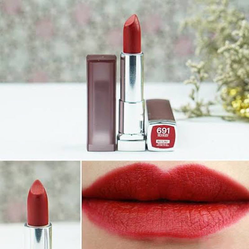 Maybelline The Creamy Mattes - Matte Lipstick Make Up Khusus No.691 {Rich Ruby}