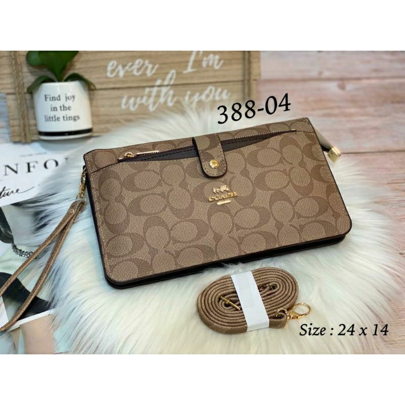 CLUTCH 3 RUANG FREE WALLET CARD 388 - M BAHAN Wp &amp; Embos IMPORTT SEMPREM