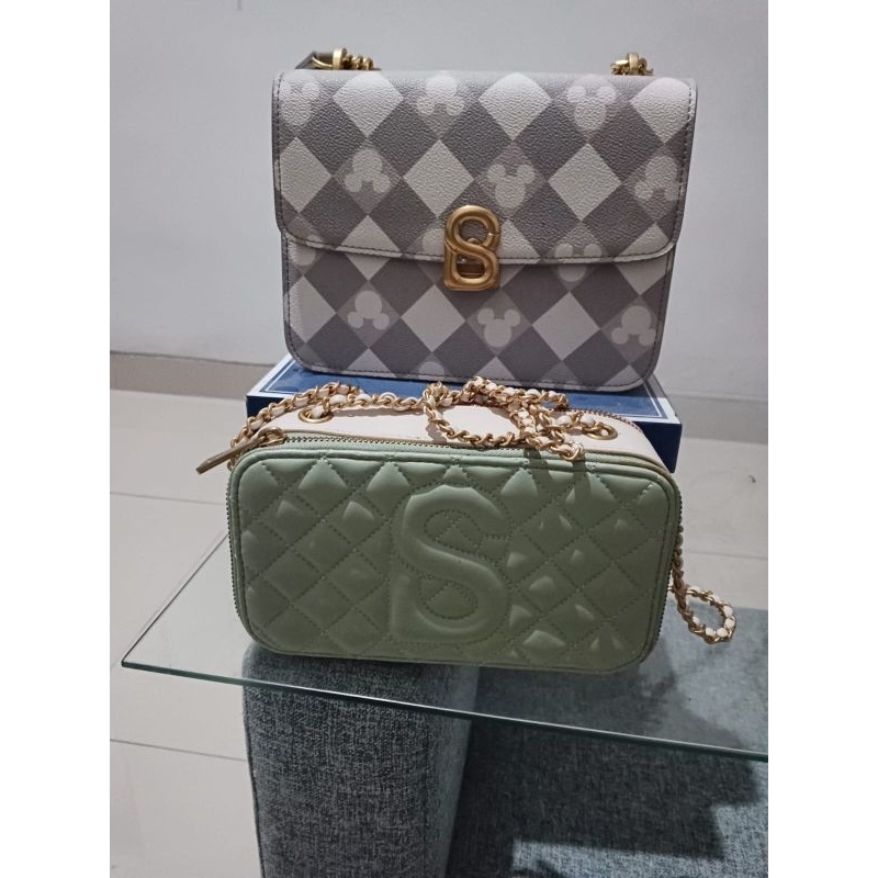 yura bag two tone buttonscarves