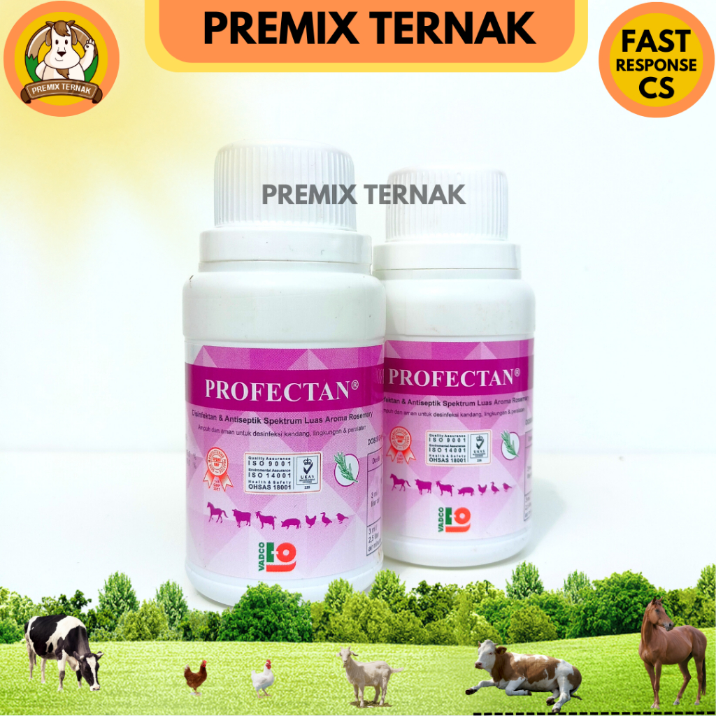 PROFECTAN 100 ml - Desinfektan &amp; Antiseptik  Spektrum Luas untuk lingkungan dan kandang