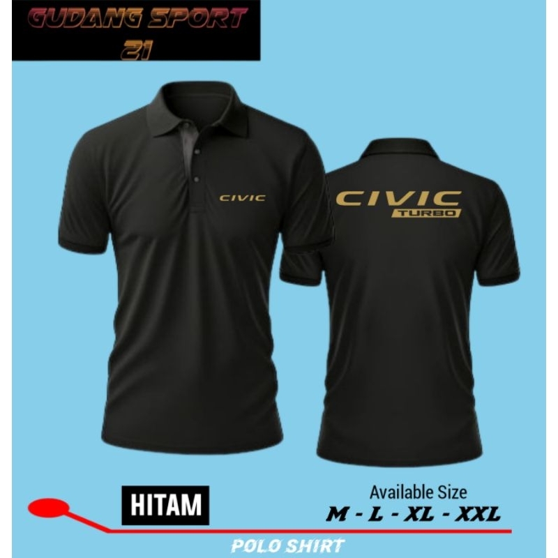KAOS POLO KERAH CIVIC TURBO
